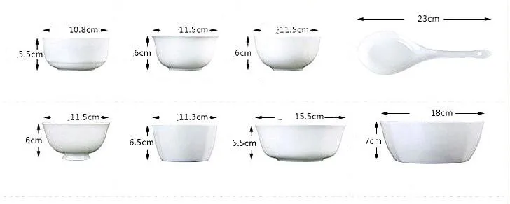 Цзиндэчжэнь керамический avowedly 56 головка костяного фарфора чаша столовая посуда набор для микроволновой печи