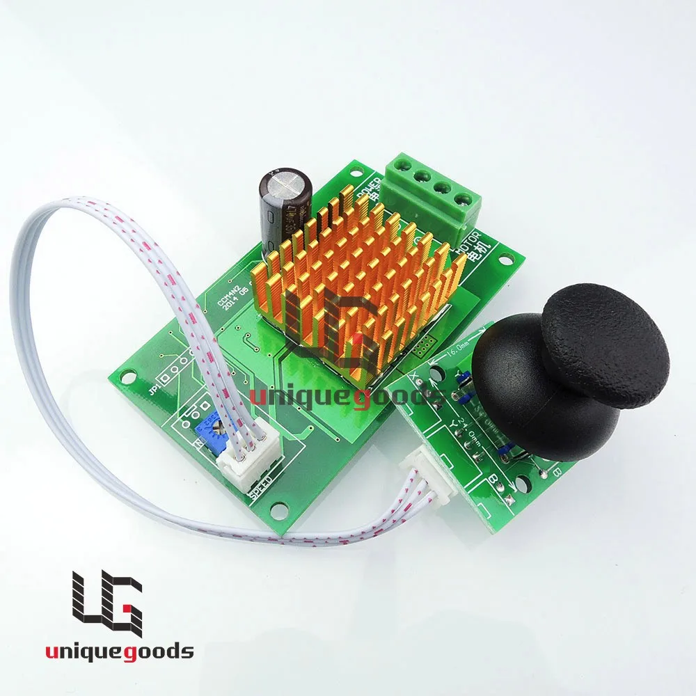 DC 12-30V 6A Motor Speed Controller Normal-Stop-Reverse Switch Joystick control With Overcurrent Protection