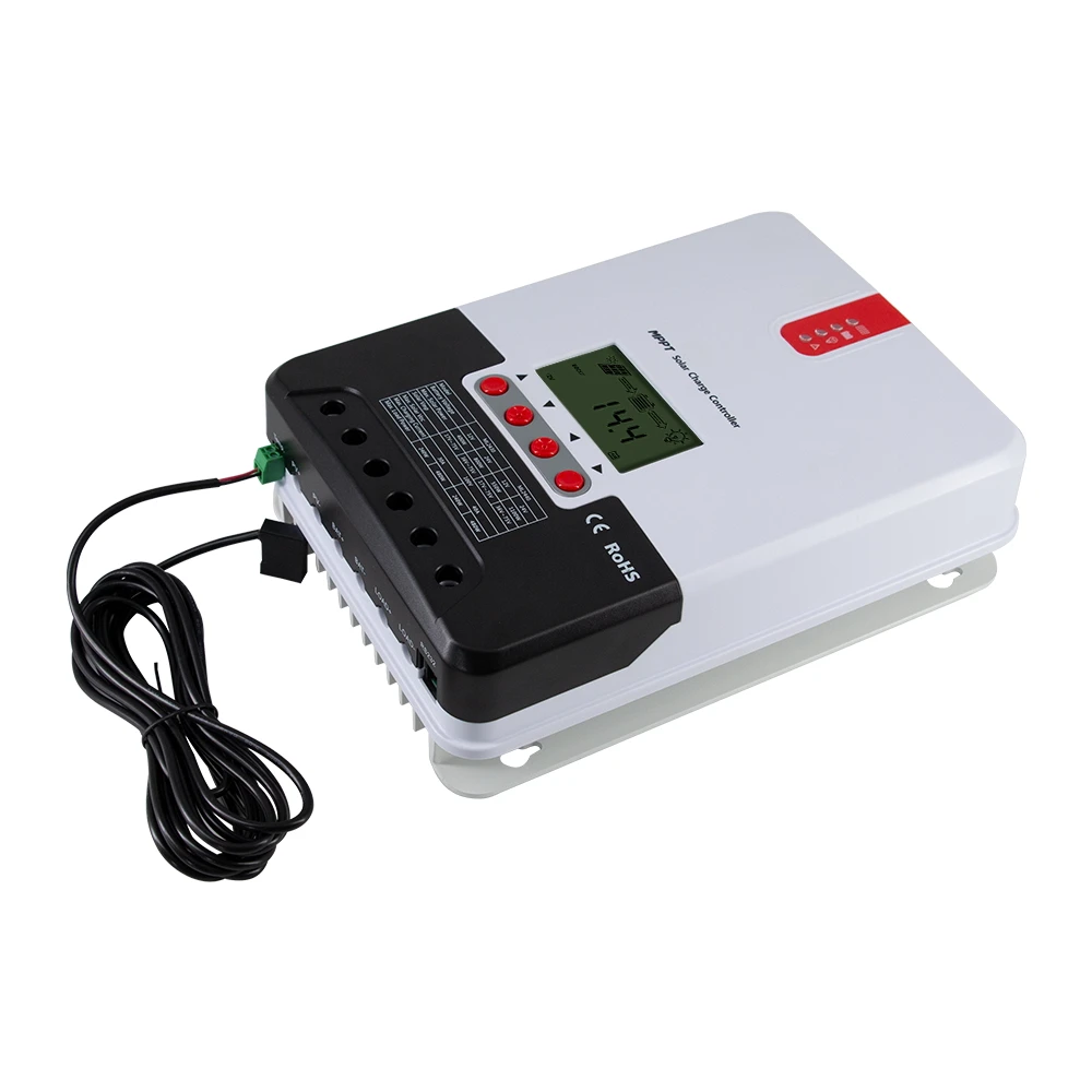 MPPT 20A 30A 40A Солнечный Контроллер заряда 12 в 24 регулятор макс. 100 DC вход ЖК дисплей