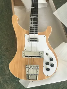 

Natural Color Rickenback custom 4003 firglo 4 strings bass guitar rick bass double output injacks mono & stereo