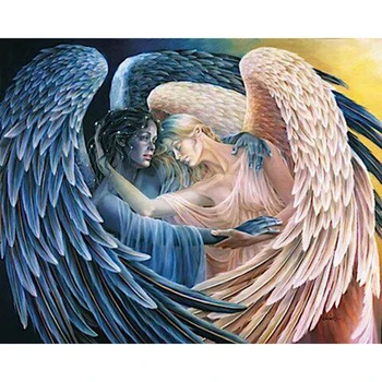 

Diamond embroidery painting craft gift DIY Angel wing Diamond Cross Stitch Pattern Rhine stone crystal decorative painting HL054