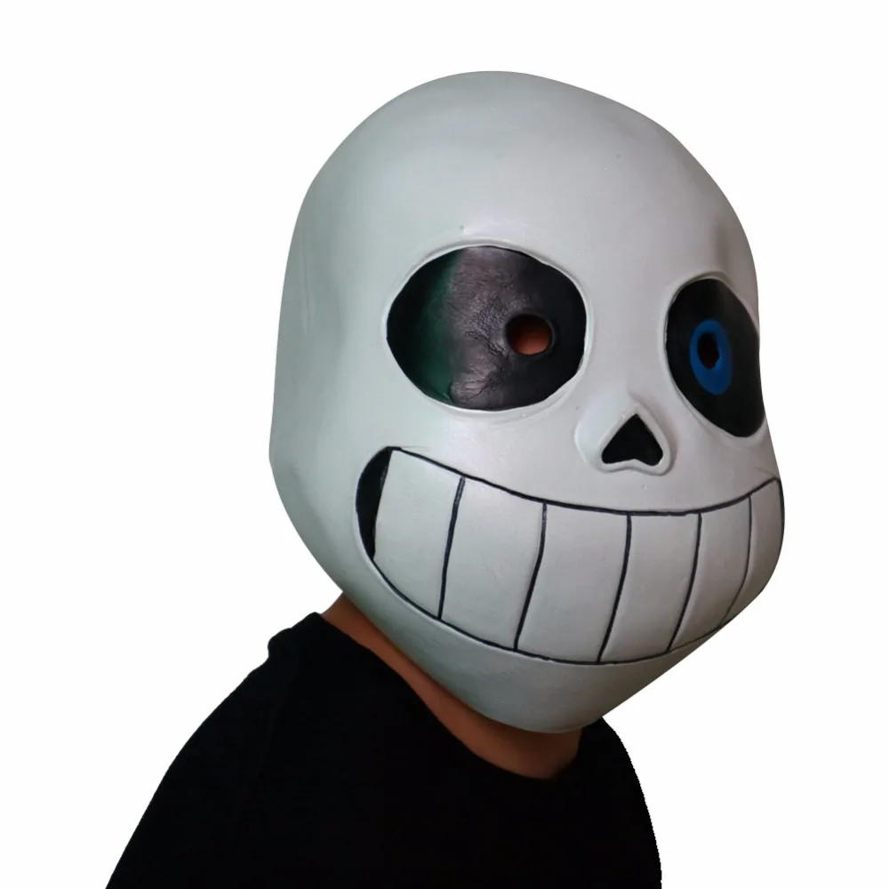 Игра «Undertale» Косплэй маска Sans Хэллоуин забавная маска латексный шлем карнавал-маскарад Вечерние полной головки маска для взрослых детей