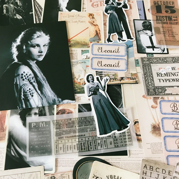 

ZFPARTY Vintage Series Material Paper Set for Scrapbooking DIY Projects/Photo Album/Card Making Crafts