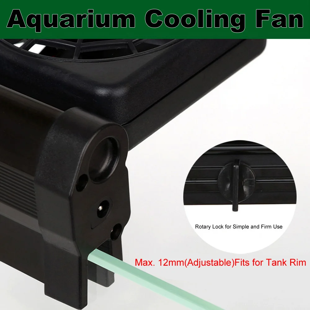 Охлаждающий вентилятор для аквариума, аксессуары для аквариума, охладитель холодного ветра, регулируемый 2 уровня ветра, 100-240 В, аквариумные принадлежности