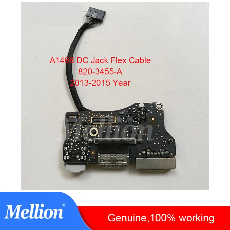 Оригинальный A1466 ноутбук I/O USB Power аудио Плата 820 3455 A DC Jack 923 0439 для MacBook Air 13 &quotA1466 2013