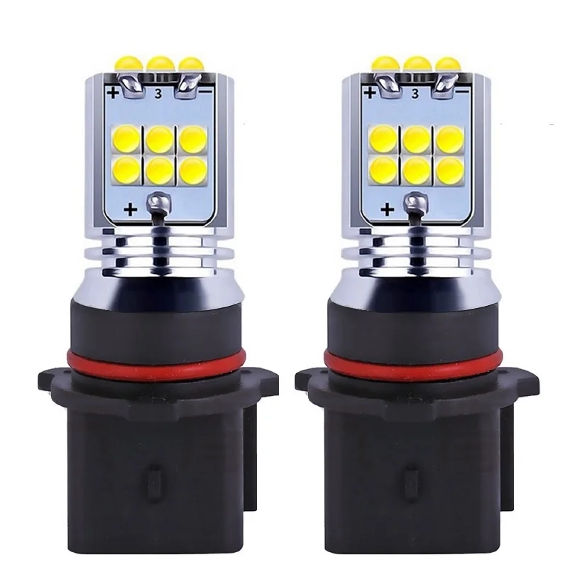 

2Pcs P13W Super Bright 1800LM CREE Chip LED Car Front DRL Bulb Auto Driving Fog Lamp Daytime Running Lights 6000K White Yellow