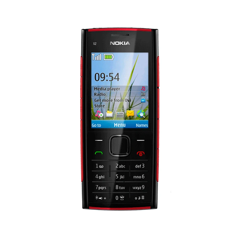 

Unlocked Nokia X2-00 GSM 900/1800/1900MHZ Cell Phone 5MP camera English keyboard support 16GB TF