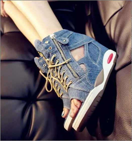 flats with hidden wedge heel