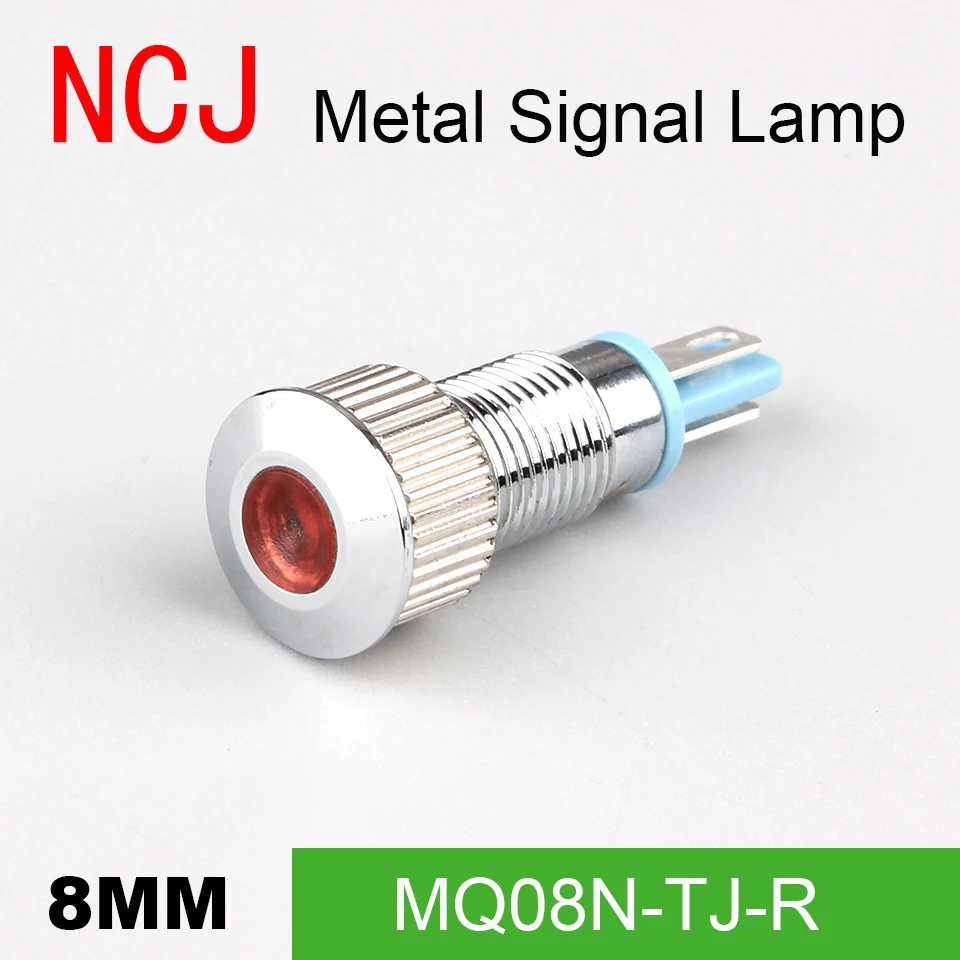 NCJ 8мм Индикатор светодиодный LED приборная панель Сигнальная лампа Контрольная лампа Светодиодный индикатор Лодка Автомобиль Панель 3В 6В