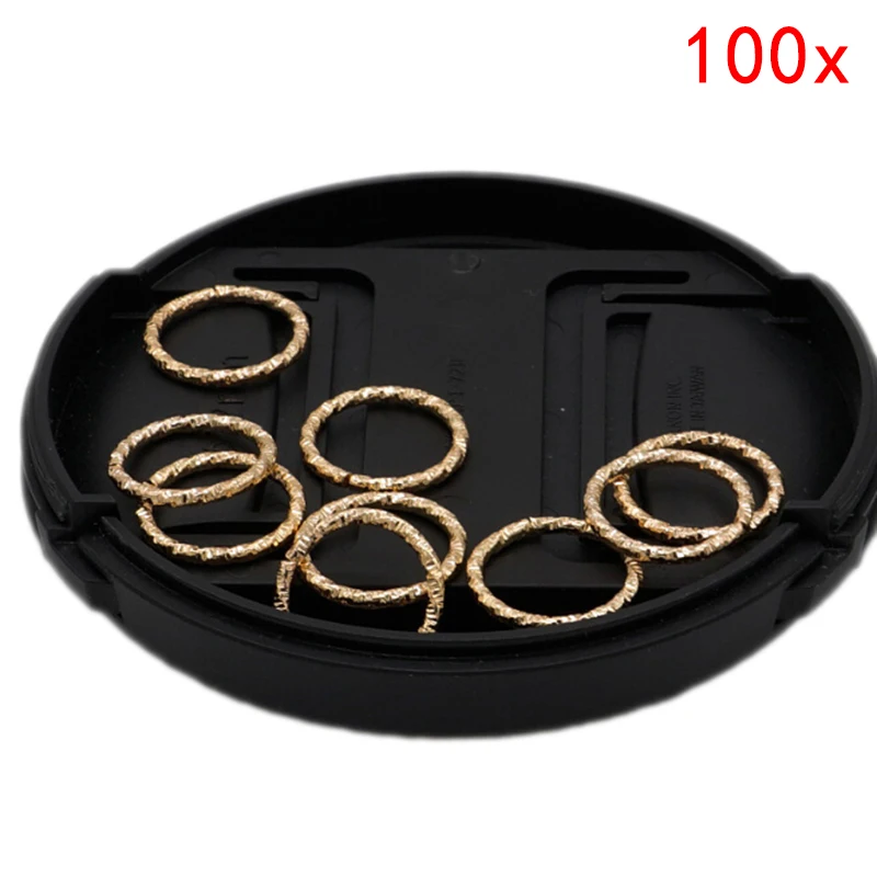 100pcs/lot Hair Braid Rings Accessories Clips for Women and Girls Dreadlocks Beads Set Color Gold and Sliver