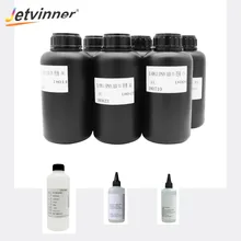 Importado 1000 ml * 6 Jetvinner LED Tinta UV Conjunto Com Líquido De Limpeza, Agente de Viscosidade da Tinta UV, aditivo de Tinta UV para Impressora UV