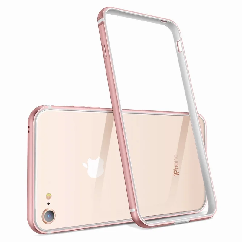 Ascromy For iPhone 8 Case Aluminum TPU Silicone Hybrid Shockproof Bumper Case for iPhone 7 Plus 8 8Plus 7Plus Metal Frame Coque (6)