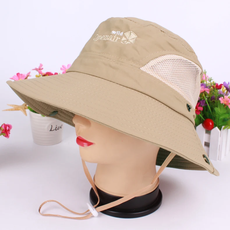 Летняя Солнцезащитная шляпка для Для женщин Для мужчин Большой Брим Floppy весна хлопок ведро Шапки женские пляжные складной козырек УФ Кепки