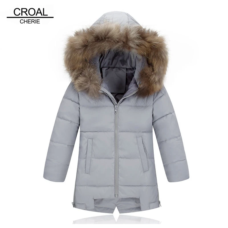 CROAL CHERIE/светло белое пуховое пальто 90% года для мальчиков верхняя одежда Детские