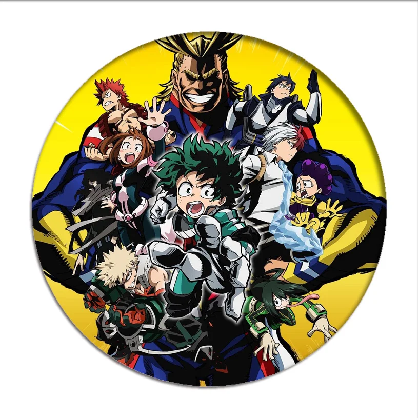 Аниме My Hero academic аксессуары для косплея Todoroki Shoto версия Q брошь булавки Midoriya Izuku