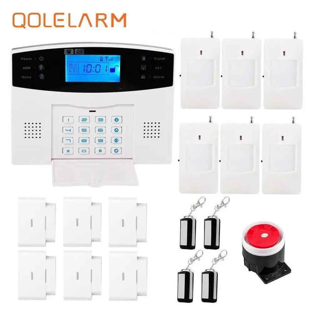 

new product 433mhz simple connect gsm office home security protection alarm system made in china with sms alert