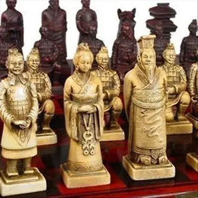 Китайские шахматы 32 шт. набор/коробка/Xian Terracota Warrior | Дом и сад