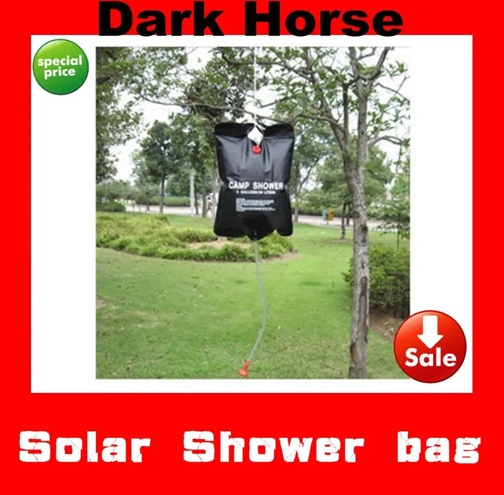 Free Shipping Camp Shower 20L/ 5 Gallon Water Bags Super Solar Shower