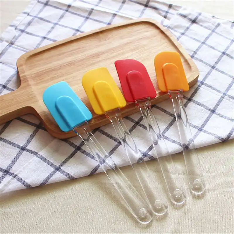 

DoreenBeads Eco-Friendly Silicone Cake Cream Spatulas Removable Scraper Bakery Home Use Baking Tools Random Color 25.5*5cm 1 PC