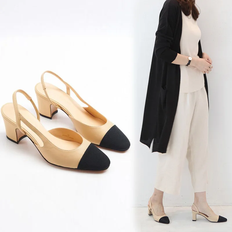 

color high-heeled coarse back air fashion 2019 women shoes summer sandals
