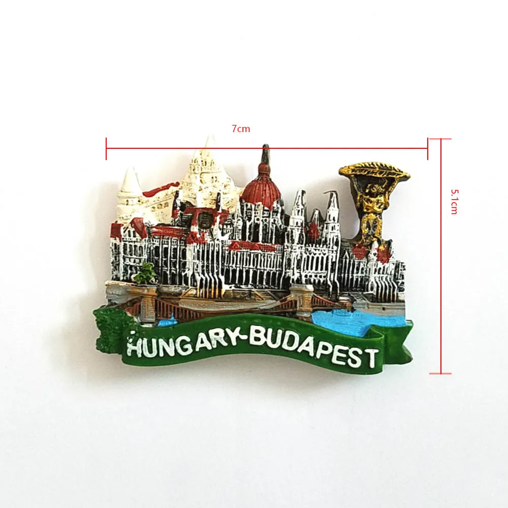 1PC Resin Hungary Budapest Parliament Building Fridge Magnet Craft Tourist Souvenir