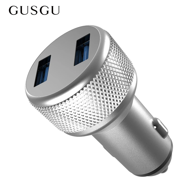 

GUSGU 3.1A Dual USB Car Charger LED Display Universal for Mobile Phone Tablet GPS Charger Adapter for Samsung iPhone Xiaomi