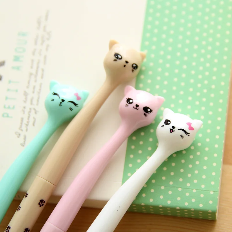 0.4mm Kawaii Plastic Ink Creative Gel Pen Bone Model Neutral Pens School Writing Office Supplies Pen Cute China Stationery - Цвет: 1 piece Random