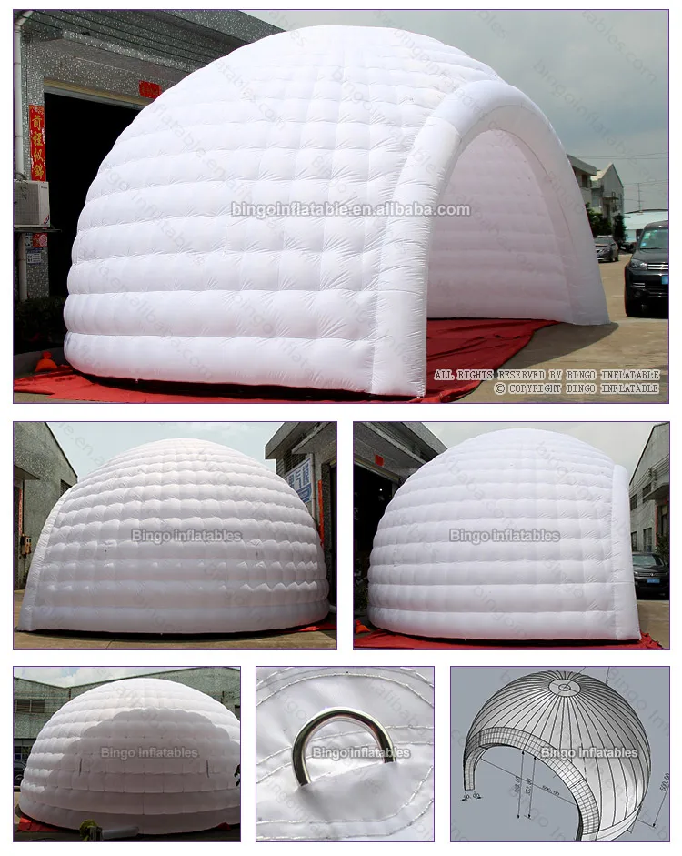 BG-T0116-Inflatable lighting dome tent-bingoinflatables_2