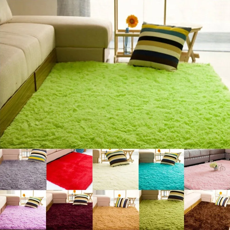 Free Shipping European Fluffy Anti-slip Large Floor Carpets For Living Room Modern Area Rug For Bedroom Shaggy Rug Alfombras