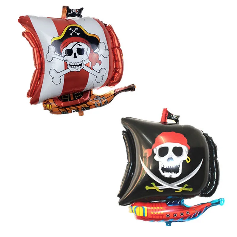 

Retail 1pc/bag 54*68cm Irregular Corsair Balloon Sea Rover Balloon Pirate Ship Balloon Foil Balloon for Party Layout Decoration