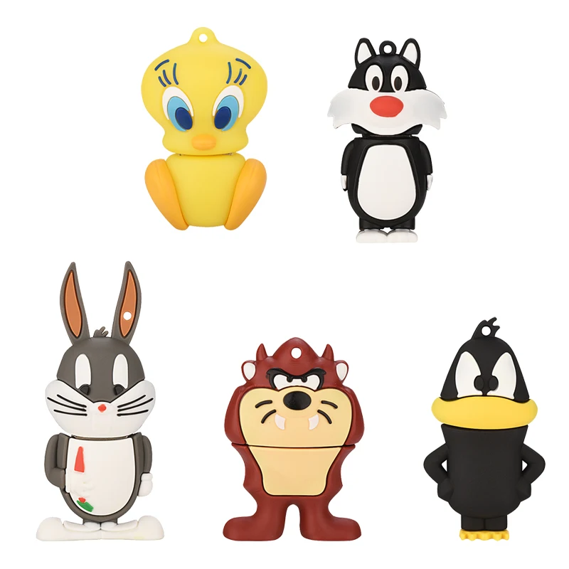 

100% real capacity Cool Tasmanian pen drive devil model USB 2.0 usb Flash Drive 8gb 16gb 32gb 64GB Pendrive Memory Stick