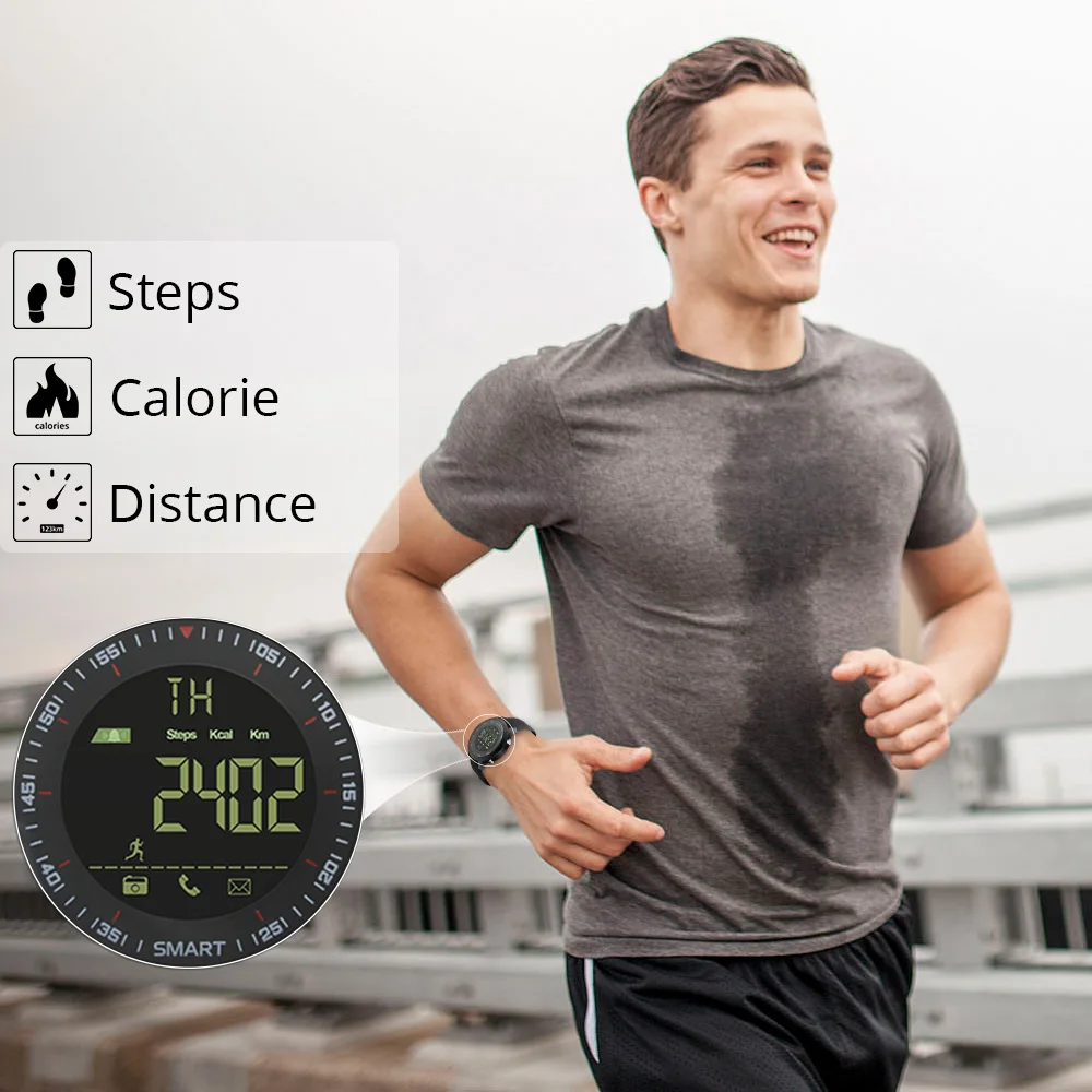  ColMi Smart Watch Waterproof IP68 5ATM Passometer Message Reminder Ultra-long Standby Xwatch Outdoo - 32811386528