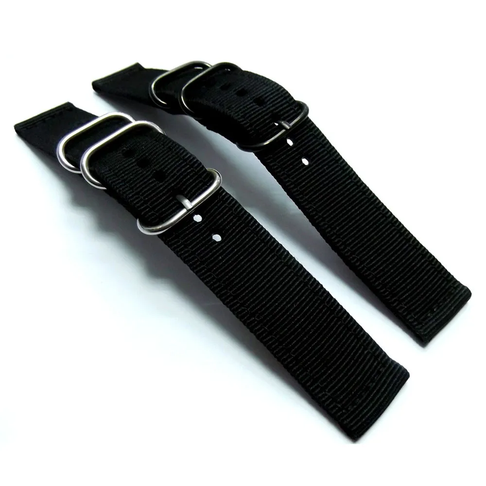 Нейлоновый ремешок для наручных часов мужских 18 20 22 мм черный синий | Наручные