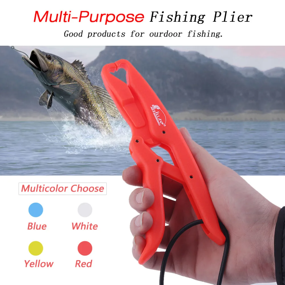 Small Size ABS Durable Floating Fish Grip Clamp Solid Color Multi