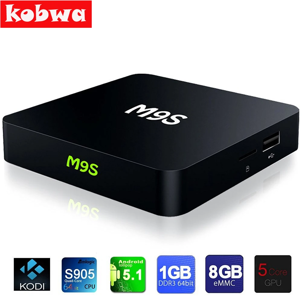 

2017 M9S X1 Smart Android TV Box UHD 4K 1GB 8GB Android 6.0 S905X Quad-core Mini PC 1000M LAN WiFi Media Player Set top Box