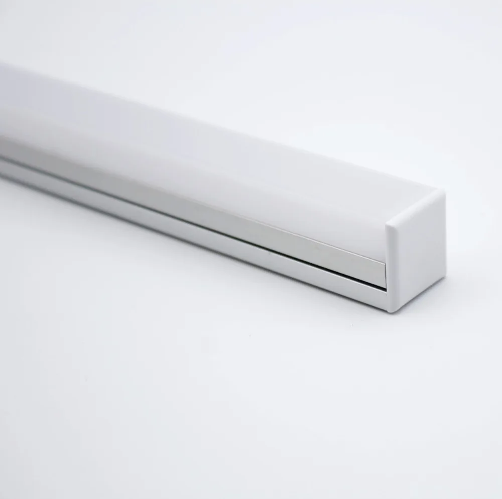 RA-2019B; 1 м длинный светодиодный алюминиевый профиль(анодированный серебрянный цвет) с крышкой ПК; для flexibe или жесткий светодиодный полоски