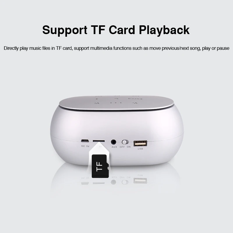 Беспроводная колонка NFC сенсорная Bluetooth Колонка для телефона с микрофоном