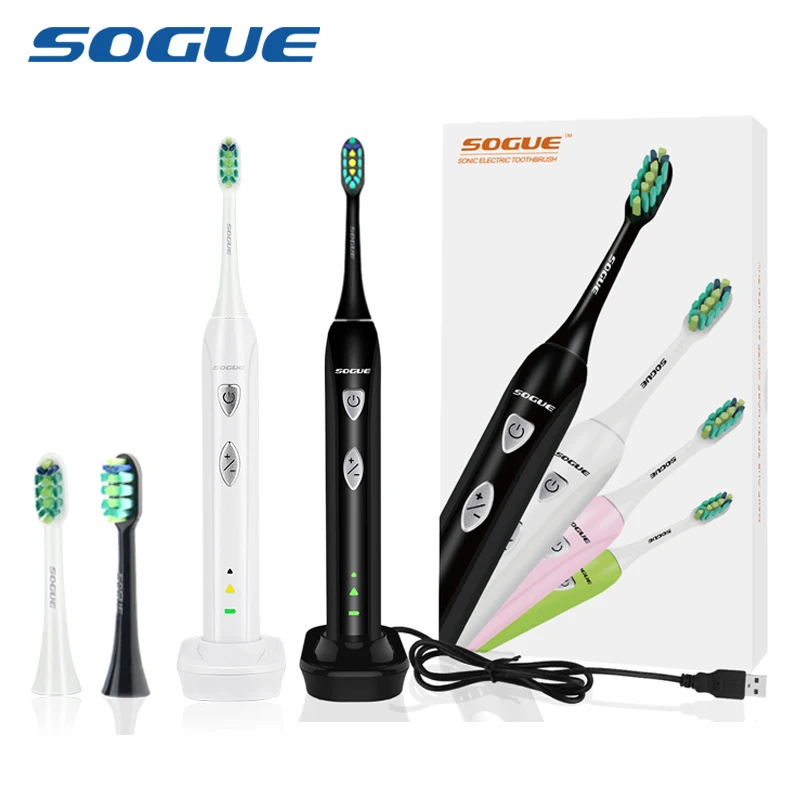 SOGUE Sonic электрическая зубная щетка Электронная с магнитным двигателем USB зарядка 1