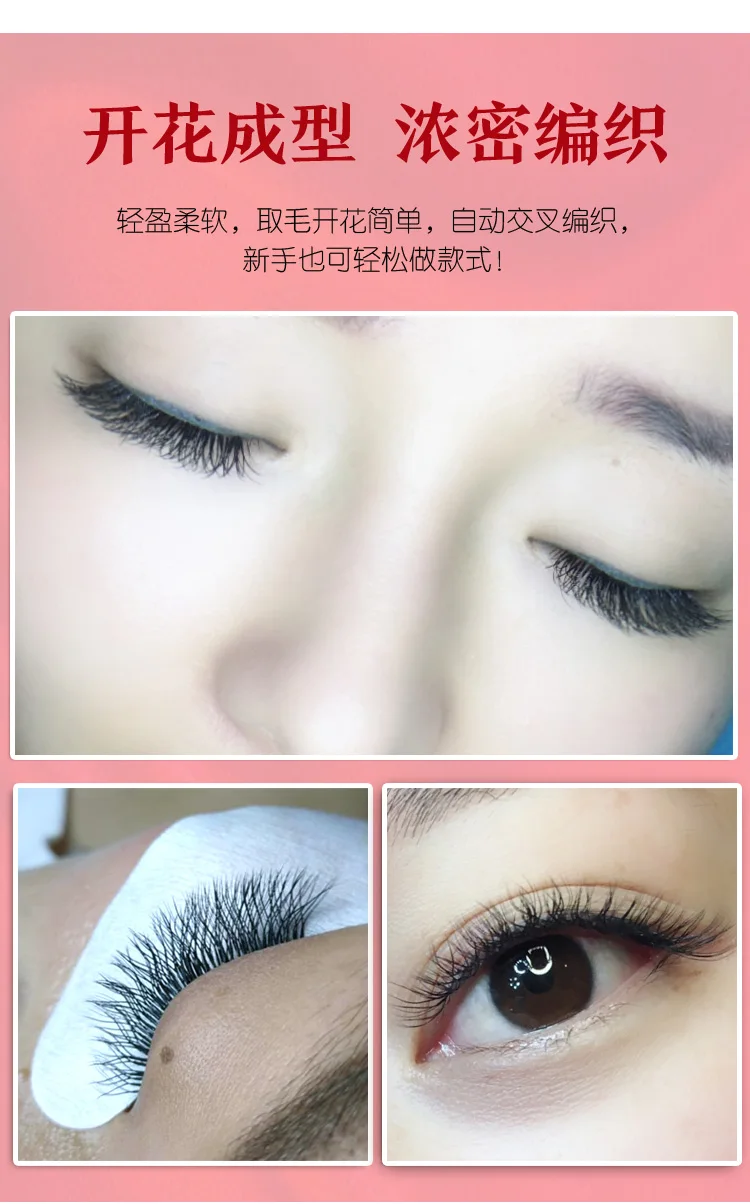 YY Shape Eyelashes Extensions Double Tip Lash Eyelash Cilios Y Natural Easily Grafting Y Style Volume Eye lashes Faux Mink