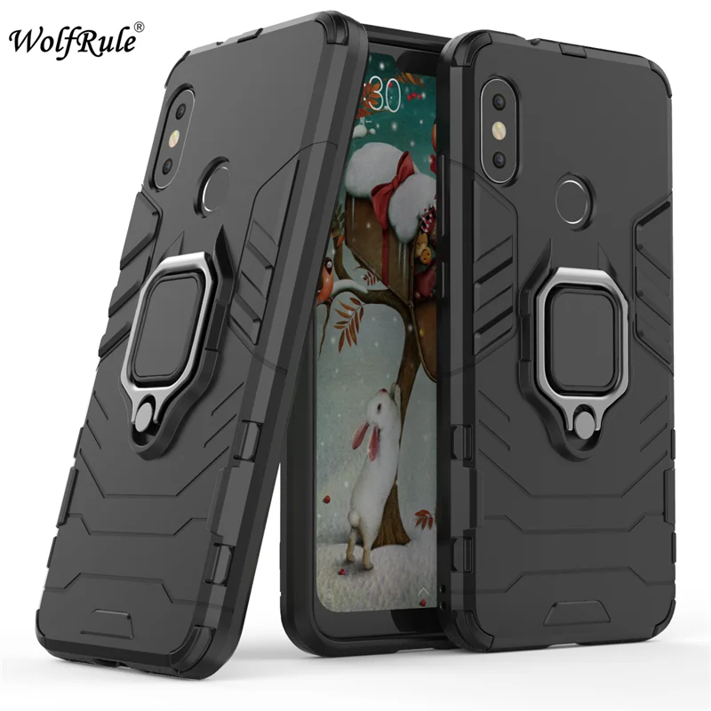 

Xiaomi Mi A2 Lite Cases TPU Hard PC Xiaomi Redmi 6 Pro Case Ring Holder Stand Magnetic Armor Case Xiaomi Mi A2 Lite Phone Funda}