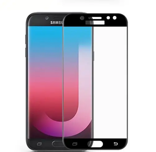 For Samsung Galaxy J7 2017 Tempered Glass 9H Safety 3D Full Cover Front Screen Protector Film Pro J730F SM-J730F Guard | Мобильные