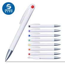 1000 шт./лот kawaii дизайн белая рекламная шариковая ручка с логотипом canetas