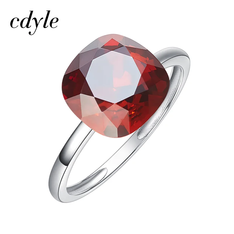 Cdyle Crystals from Swarovski Luxury Ring Blue Red Fashion Romantic Anniversary Engagement Women Jewelry Sexy Wedding Elegant