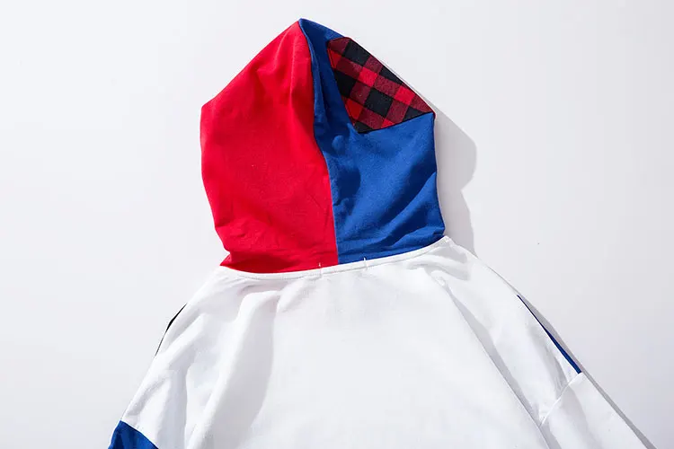 Color Block Patchwork Hoodies 7