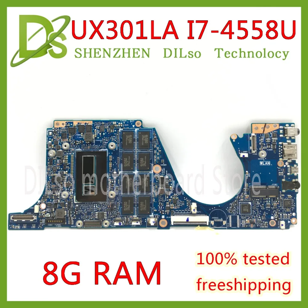 KEFU UX301LA Материнская плата ASUS UX301 UX301L UX301LAA ноутбука I7-4558U 8G Оперативная память REV2.0