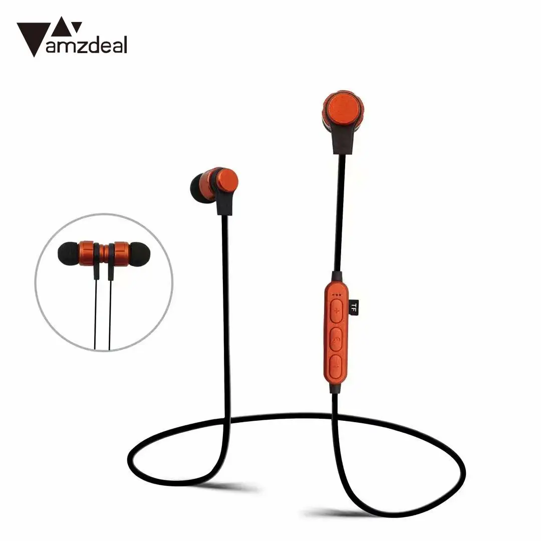 

Wireless Bluetooth Earbud Support 32GB TF Card Hands Free Universal Stereo Bluetooth Headphone Stereo FM Radio