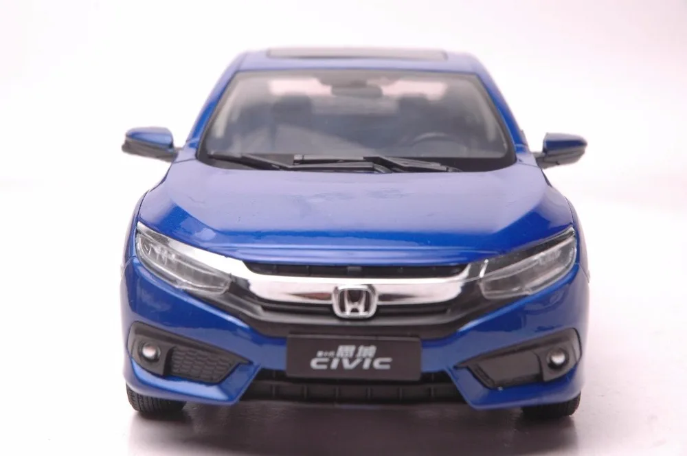 1:18 литья под давлением модель для Honda Civic MK10 синий Седан сплав игрушечный автомобиль миниатюрная коллекция подарки