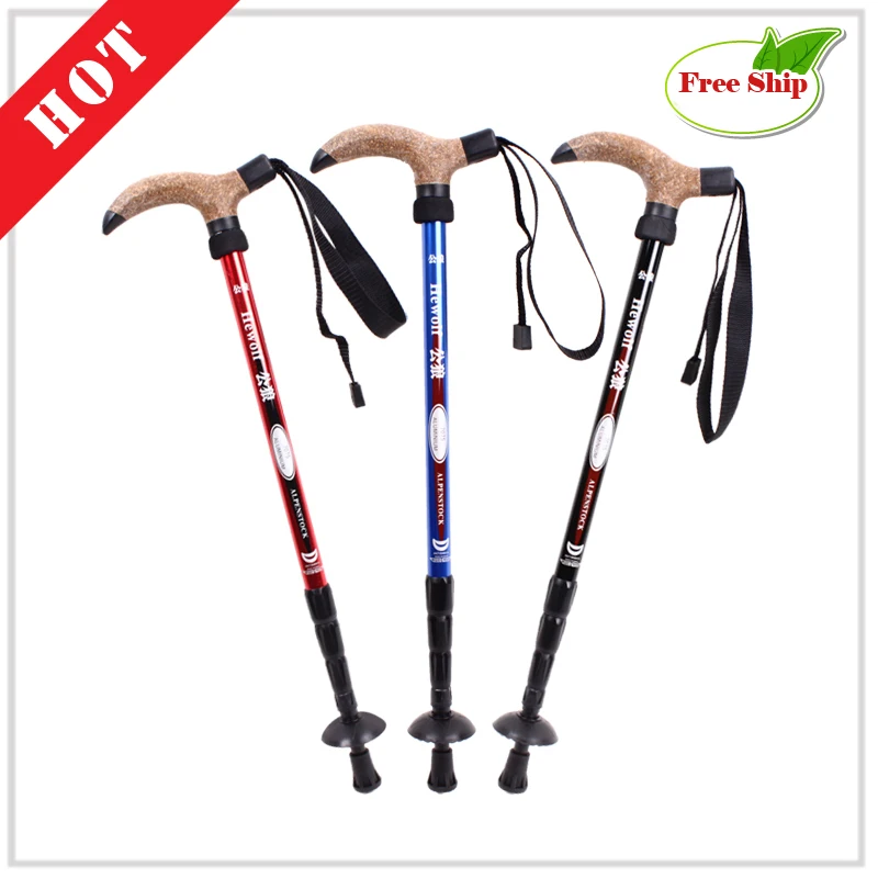 Outdoor Sticks for Nordic walking Folding Trekking pole Scandinavian Alpenstocks stick walk cane
