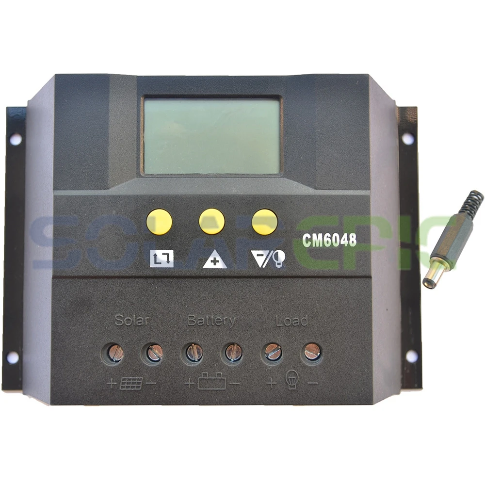 

60A PWM Solar Battery Charge Controller 48VDC Power Panel Regulator Charger Max 100V PV Solar Controller With LCD Display 2880W
