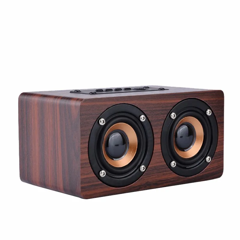 TOPROAD bezprzewodowy głośnik bluetooth drewna przenośny sprzęt Audio HiFi kina domowego odbiornika dźwięku muzyki Stereo Subwoofer głośniki komputerowe -